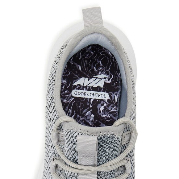 Womens Comfortable Memory Foam Lightweight Trainer Sneakers Avia Knit Gray - Picture 5 of 8